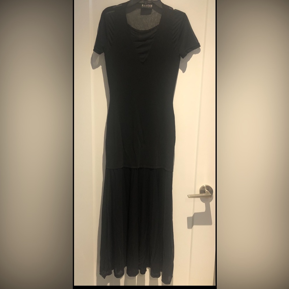 Morgan de Toi Black Maxi Dress